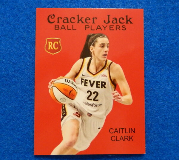 Caitlin Clark Cracker Jack 2024 Indiana Fever Basketball Card