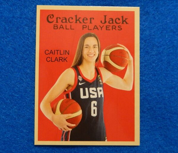 aitlin Clark Rookie 2024 Cracker Jack USA Basketball Card