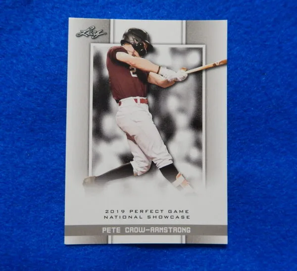 PETE-CROW ARMSTRONG 2019 Leaf Perfect Game Showcase Rookie Card