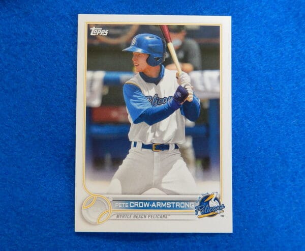 PETE-CROW ARMSTRONG 2022 Topps Myrtle Beach Pelicans Rookie Baseball Card