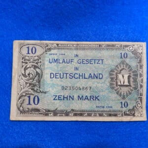 WW2 Allied Military Currency 10 Mark