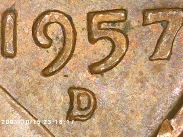 1957-D/D Lincoln Wheat Cent RPM Error Coin