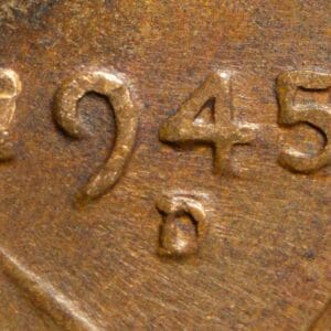 1945-D/D Lincoln Wheat Cent RPM Error Coin