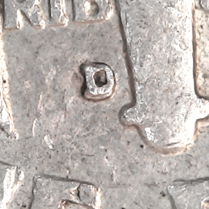 Error Dime: 1963D/D SILVER Roosevelt RPM Repunched Mint Mark