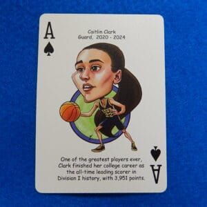 CAITLIN CLARK 2024 Hero Decks Basketball Playing/Trading Ace of Spades Card