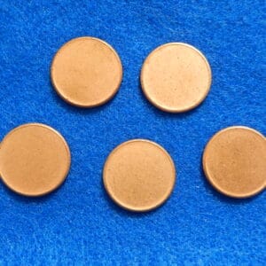 Lot of 5 Error Coins: Blank Unstruck Planchet Lincoln Cent UNCIRCULATED