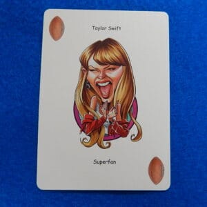 TAYLOR SWIFT Football Superfan Hero Decks Playing/Trading Card
