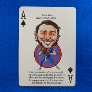 JOSH ALLEN Hero Decks Football Playing/Trading Ace of Spades Card
