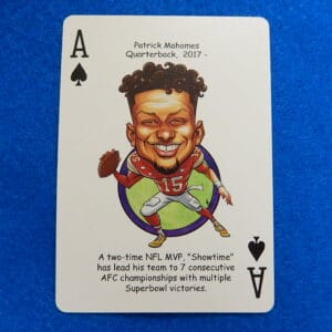 PATRICK MAHOMES Hero Decks Football Playing/Trading Ace of Spades Card