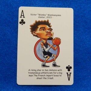 Victor Wembanyama Hero Decks Ace Of Clubs Playing/Trading Basketball Card