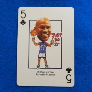 MICHAEL JORDAN Original HERO DECKS Basketball Playing/Trading Card