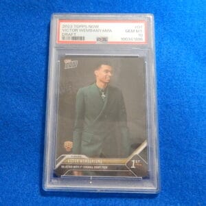 Victor Wembanyama PSA 10 Graded Topps Now 2023 Rookie Draft card