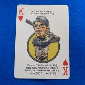 KEN GRIFFEY Jr. Seattle Mariners HERO DECKS King of Hearts Playing/Trading Card