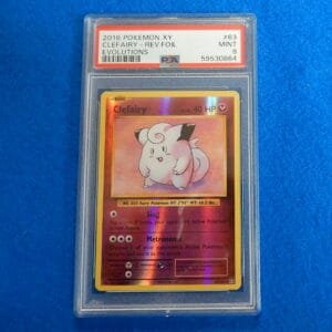 2016 Pokemon XY Evolutions Clefairy Reverse Foil Holo #63 PSA 9