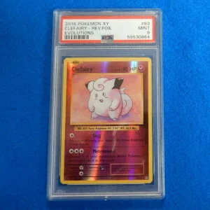 2016 Pokemon XY Evolutions Clefairy Reverse Foil Holo #63 PSA 9