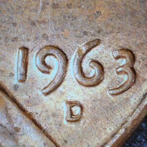 1963-D/D Lincoln Cent RPM Error Coin