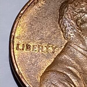 Mint Error 1983 Lincoln Cent, Filled "B" Die Chip