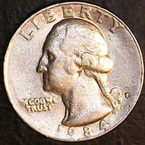 ERROR Coin: 1984-P Washington Quarter with Filled P Mint Mark