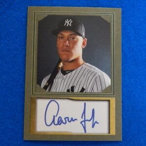 AARON JUDGE Promo Rookie Card, D. Gordon (Photographer) Facsimile Signature