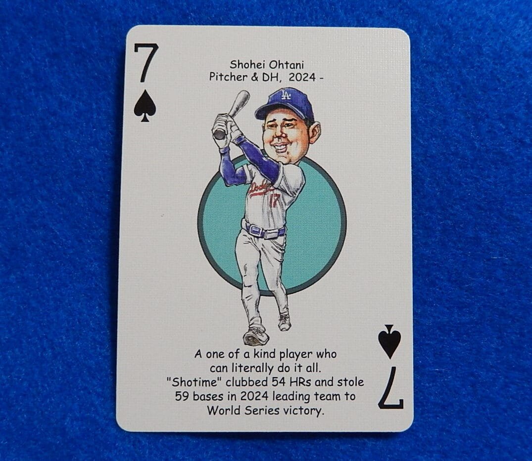 SHOHEI OHTANI 2026 Hero Decks Baseball 7 of Spades Playing/Trading Card